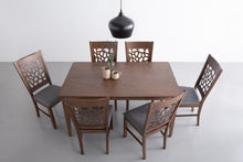 Load image into Gallery viewer, ALLEGRO Dining Table + 6x ASBEL Dining Chair - 7 Piece Dining Set - Cocoa
