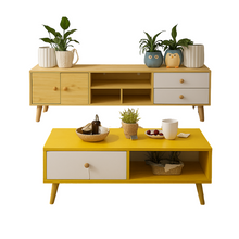 Load image into Gallery viewer, NNECN Modern Living Room TV Stand Table Set
