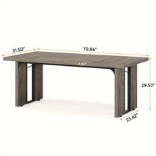 Load image into Gallery viewer, NNETMLT Rustic  Rectangular Dining Table
