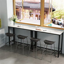 Load image into Gallery viewer, Xxl Marble Kitchen Bar Table Counter Breakfast Dining Table W/ Thicken Metal Leg
