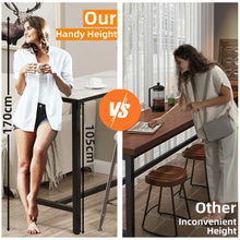 Load image into Gallery viewer, Xxl Marble Kitchen Bar Table Counter Breakfast Dining Table W/ Thicken Metal Leg
