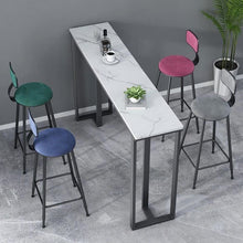 Load image into Gallery viewer, Modern Heavy Real Stone Console Table Hallway Entryway Table Metal Narrow Desk
