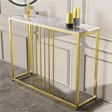 Load image into Gallery viewer, Golden Console Table for Hallway Entryway
