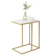 Load image into Gallery viewer, Heavy-Duty C-Shaped End Table with Storage
