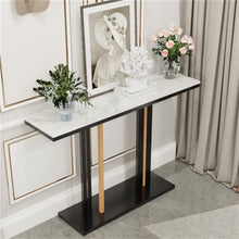 Load image into Gallery viewer, Heavy Duty Marble Entry Console Table Extra Large Sofa Table Accent Furniture
