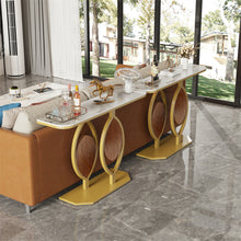 Load image into Gallery viewer, Noble and Elegant Sintered Stone Console Table Hallway Table with Strong Metal Frame
