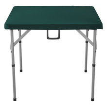 Load image into Gallery viewer, Mahjong Table, Fold-in-Half 4 Player Card Table with Wear-Resistant Green Tabletop, Portable Bi-Folding Square Domino Table with Carrying Handle for Outdoor Camping Picnic Party, 90 x90-inch
