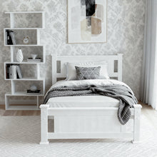Load image into Gallery viewer, Artiss King Single Bed Frame and Bookshelf - The White Mall
