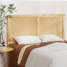 Load image into Gallery viewer, Artiss Bed Frame Queen Size with Rattan Headboard Wooden Bed Base BRUNO
