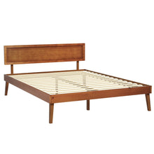 Load image into Gallery viewer, Artiss Bed Frame Queen Size Wooden Bed Base Walnut SPLAY - The White Mall
