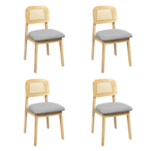 Load image into Gallery viewer, Levede Dining Chair Wood Rattan Armless Natural x4-1975420366251757568
