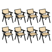 Load image into Gallery viewer, Levede 8x Black Wicker Armchair Dining Chair-1975420360912408576
