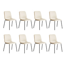 Load image into Gallery viewer, Levede Stackable Dining Chairs Kitchen Beige Set of 8-1973193561876860928
