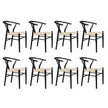 Load image into Gallery viewer, Levede 8x Dining Chairs Wooden Hans Black-1975420353857589248
