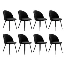 Load image into Gallery viewer, Levede 8x Dining Chairs Kitchen Cafe Black-1975420351374561280
