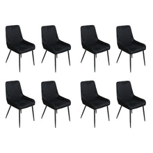 Load image into Gallery viewer, Dining Chairs x 8 Padded Seat Soft Velvet-1973193569133006848
