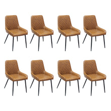 Load image into Gallery viewer, Dining Chairs x 8 Padded Seat PU Faux Leather-1975420364104273920

