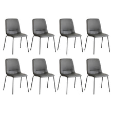 Load image into Gallery viewer, Levede Stackable Dining Chairs Kitchen Grey Set of 8-1975420357670211584
