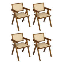 Load image into Gallery viewer, Levede 4x Walnut Wicker Armchair Dining Chair-1975420361268924416
