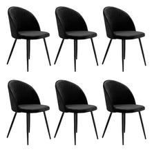 Load image into Gallery viewer, Levede 6x Dining Chairs Kitchen Cafe Black-1975420351198400512
