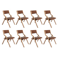 Load image into Gallery viewer, Levede 8x Dining Chairs Foldable PU Tan-1975420358932697088
