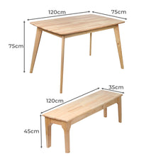 Load image into Gallery viewer, Levede Dining Sets 1XTable+1XBench Chair-1975420499492212738
