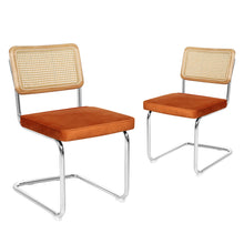 Load image into Gallery viewer, Levede 2xRattan Chair Dining Chairs Orange-1973194084940124160
