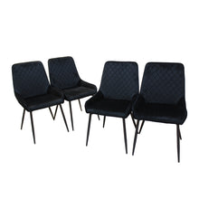 Load image into Gallery viewer, Dining Chairs x 4 Padded Seat Soft Velvet-1975420363932307456
