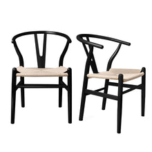 Load image into Gallery viewer, Levede 2x Dining Chairs Wooden Hans Black-1975420492953292800
