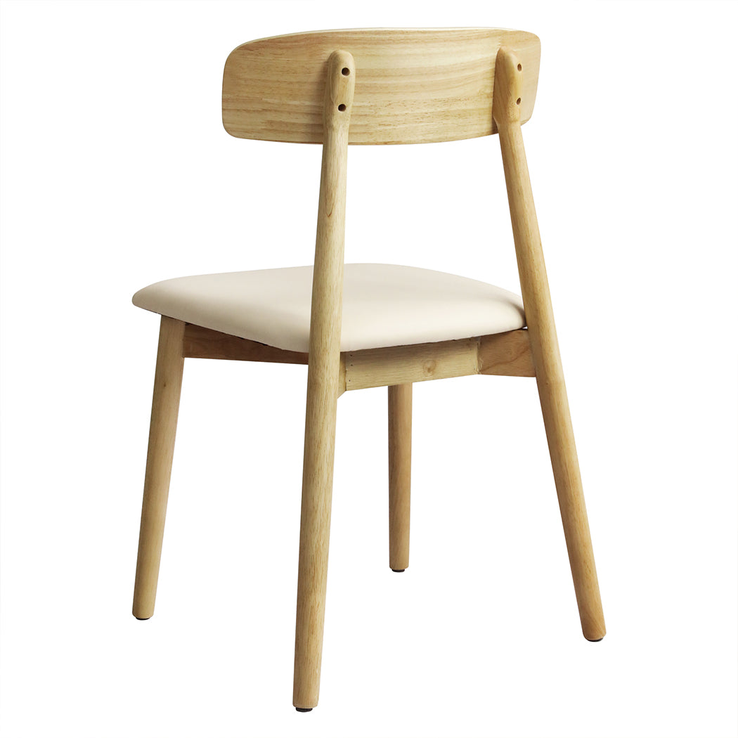 Levede 2x Dining Chairs Kitchen Chair Natural-1973194086072586241