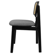 Load image into Gallery viewer, Levede 2x Dining Chair Wood Rattan Armless Black-1975420339055890433
