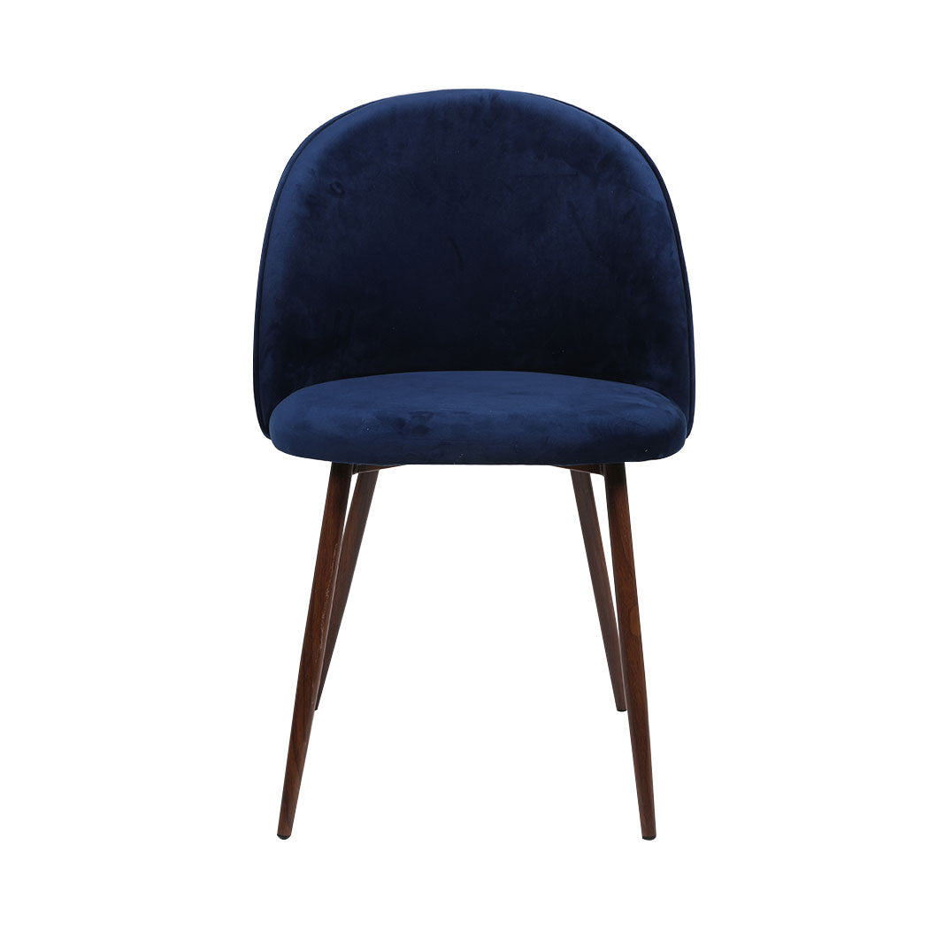 Levede 2x Dining Chairs Seat French Navy-1973194070188756993