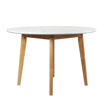 Load image into Gallery viewer, Levede Dining Table Round Rubberwood Base 120cm White 120 CM-1973194087205048321
