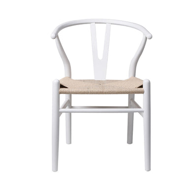 Levede 2x Dining Chairs Wooden Hans White-1975420493129453569