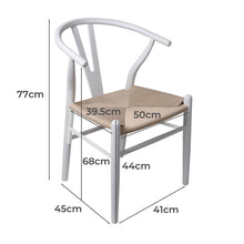Load image into Gallery viewer, Levede 8x Dining Chairs Wooden Hans White-1975420354511900674
