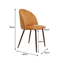Load image into Gallery viewer, Levede 2x Dining Chairs Seat French Mustard-1973194069995819010

