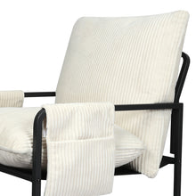 Load image into Gallery viewer, Levede Metal Framed Lounge Chair Corduroy in Beige-1973193529891098627
