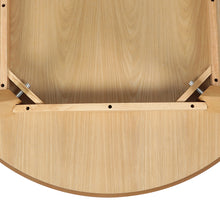 Load image into Gallery viewer, Levede Dining Table Round Rubberwood Base 100cm Natural 100 CM-1973194086840143877
