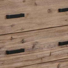 Load image into Gallery viewer, Tallboy with 5 Storage Drawers Solid Acacia Wooden Frame in Silver Brush Colour
