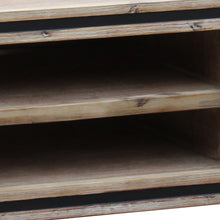 Load image into Gallery viewer, TV Cabinet with 2 Storage Drawers Cabinet Solid Acacia Wooden Entertainment Unit in Sliver Bruch Colour
