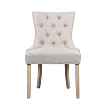 Load image into Gallery viewer, 2 Modern Provincial Cream Beige Dining Chairs-Dining Chairs-The White Mall
