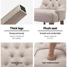 Load image into Gallery viewer, 2 Modern Provincial Cream Beige Dining Chairs-Dining Chairs-The White Mall
