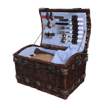 Load image into Gallery viewer, 2 Person Treasure Chest Shaped Picnic Basket Set-The White Mall

