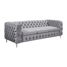 Load image into Gallery viewer, 3+2+1 Seater Sofa Set - Classic Button Luxury Tufted Lounge Set in Grey Velvet-Furniture-The White Mall
