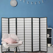 Load image into Gallery viewer, 6 Panel Free Standing Foldable Room Divider, Privacy Screen With Black Frame-The White Mall-The White Mall
