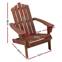 Load image into Gallery viewer, Adirondack Patio Wood Deck Chair-Deck Chair-The White Mall
