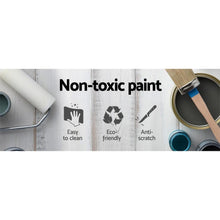 Load image into Gallery viewer, Antique Style Black Hamptons Bedside Table, Storage Drawers-Furniture-The White Mall
