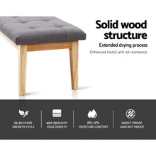 Load image into Gallery viewer, Artiss Bench Ottoman Upholstered Fabric
