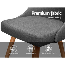 Load image into Gallery viewer, Artiss Set of 2 Grey Minimalistic Dining Chairs-Furniture-The White Mall
