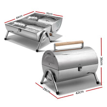 Load image into Gallery viewer, Grillz Portable BBQ Drill Outdoor Camping Charcoal Barbeque Smoker Foldable
